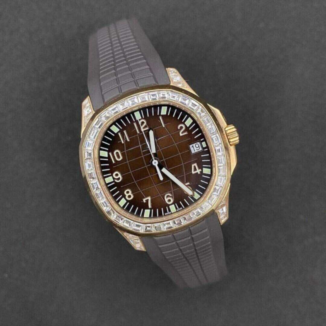 VVS Sparkle Moissanite Silicone Band Bust Down Watch 1 VVS Sparkle Moissanite Silicone Band Bust Down Watch