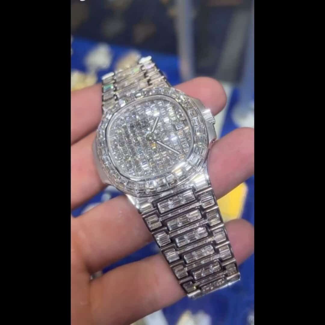 Elegant Bust Down Moissanite Watch for Everyday Style 4 Elegant Bust Down Moissanite Watch for Everyday Style - Image 4