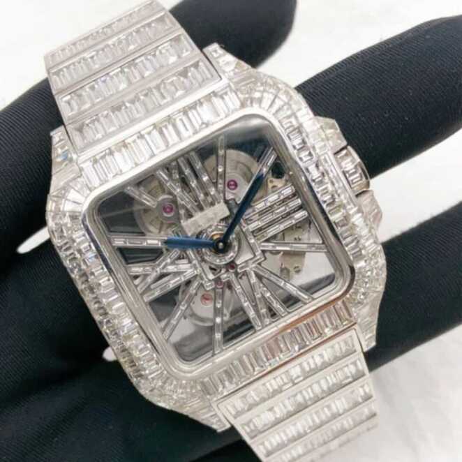 VVS Moissanite Watch with Diamond-Cut Sparkle 1 VVS Moissanite Watch with Diamond-Cut Sparkle