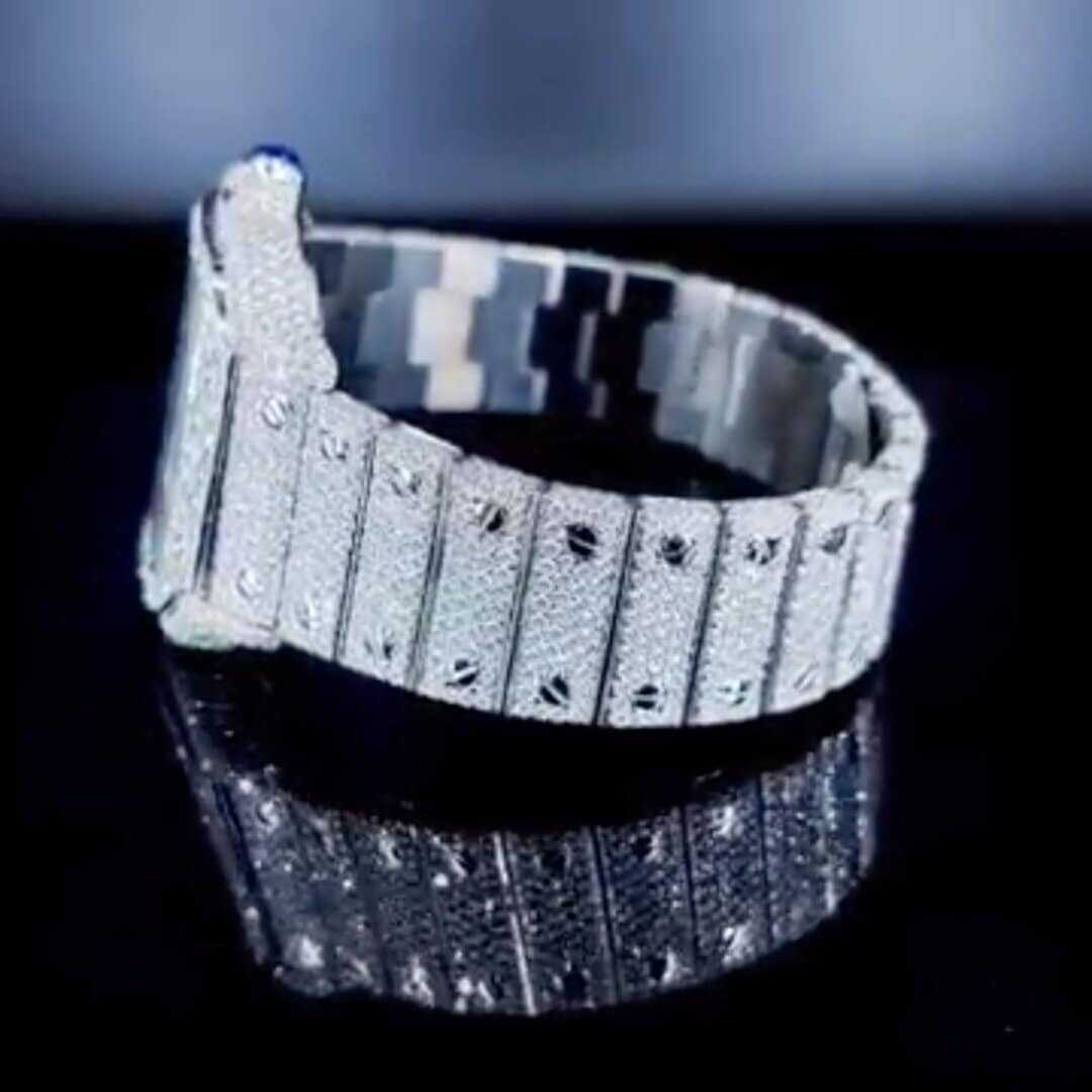 Luxury Fully Iced Moissanite Watch 7 Luxury Fully Iced Moissanite Watch - Image 7
