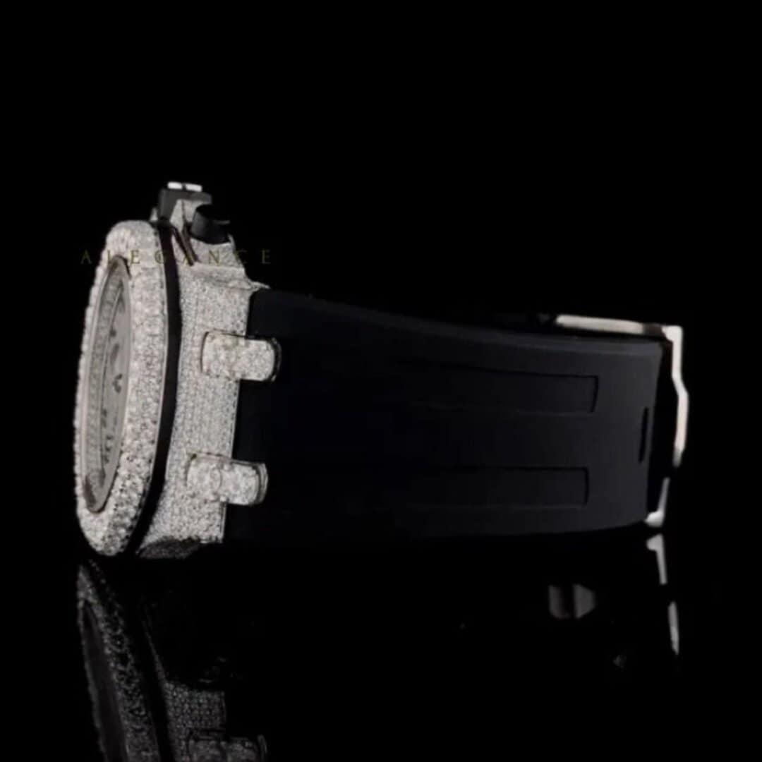 Moissanite Silicone Band Watch | Bold & Modern 6 Moissanite Silicone Band Watch | Bold & Modern - Image 6
