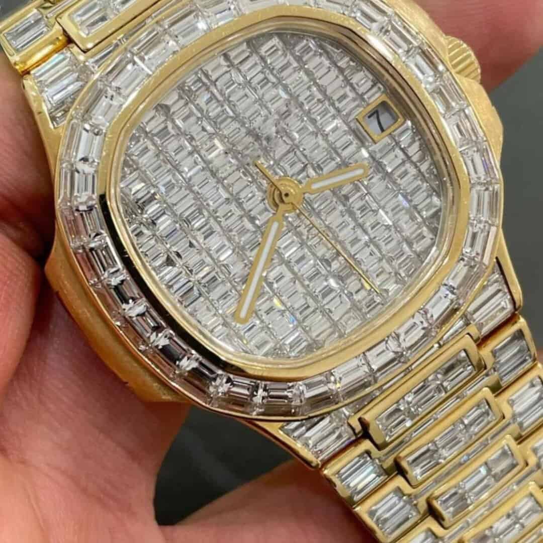 Bold Moissanite Watch with Premium Stones 1 Bold Moissanite Watch with Premium Stones