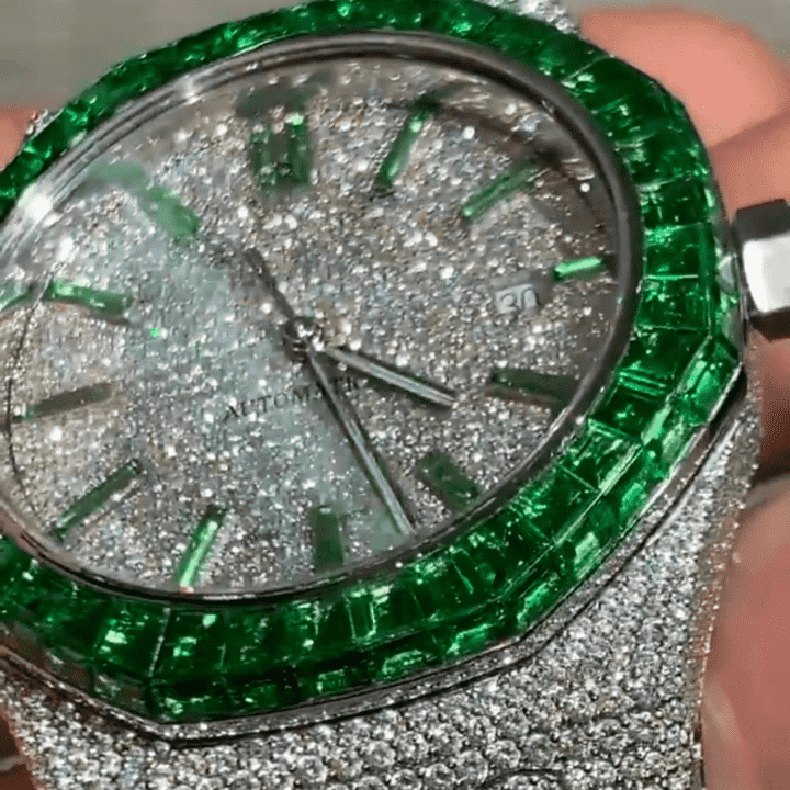 VVS Moissanite Iced Out Watch in Stainless Steel 3 VVS Moissanite Iced Out Watch in Stainless Steel - Image 3