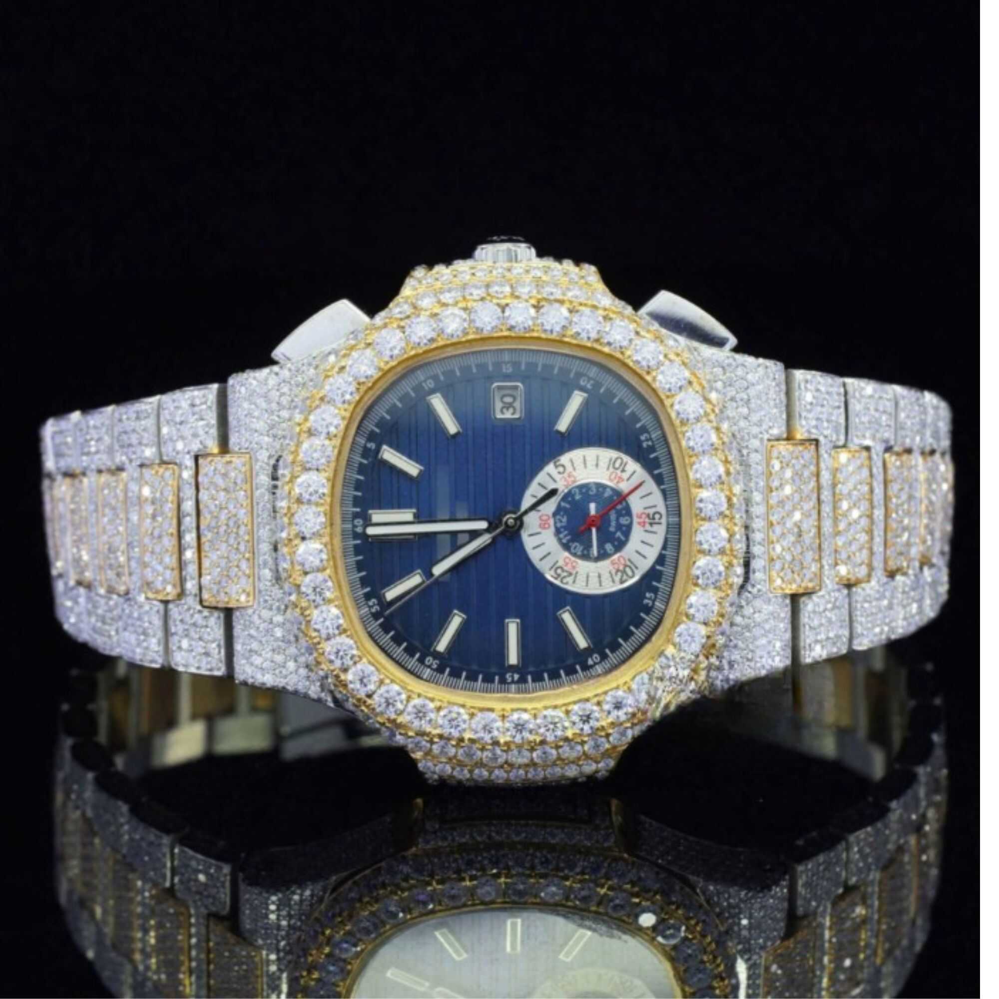 Elegant Moissanite Watches Iced Out for Men & Women 11 Elegant Moissanite Watches Iced Out for Men & Women - Image 11