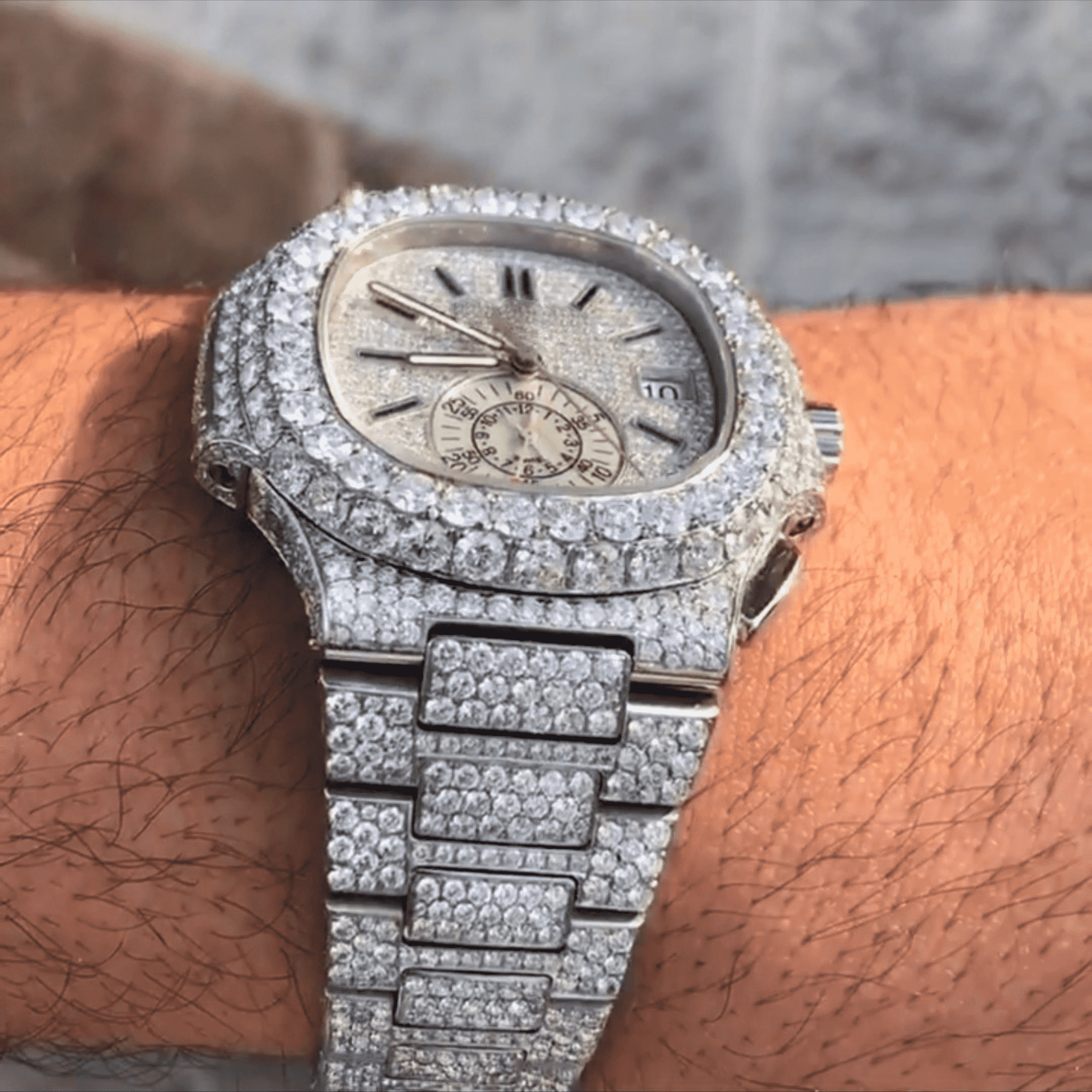 Moissanite Diamond Classic Automatic Watch 4 Moissanite Diamond Classic Automatic Watch - Image 4