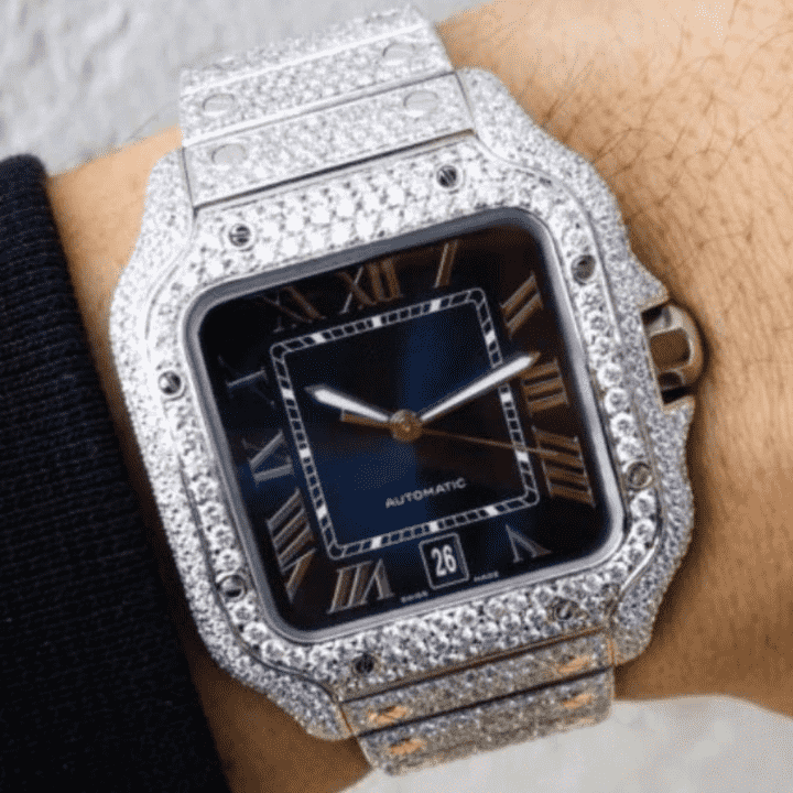 High Shine Moissanite Watches Iced Out for Men & Women 4 High Shine Moissanite Watches Iced Out for Men & Women - Image 4