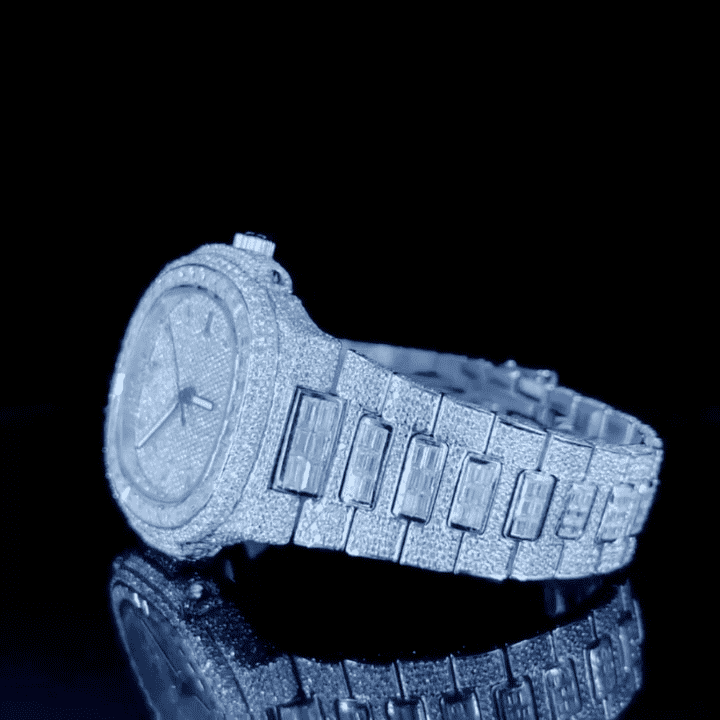 Imperial Bust Down Iced Out Watches, Moissanite Watches 2 Imperial Bust Down Iced Out Watches, Moissanite Watches - Image 2