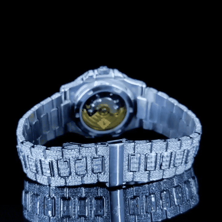Imperial Bust Down Iced Out Watches, Moissanite Watches 3 Imperial Bust Down Iced Out Watches, Moissanite Watches - Image 3