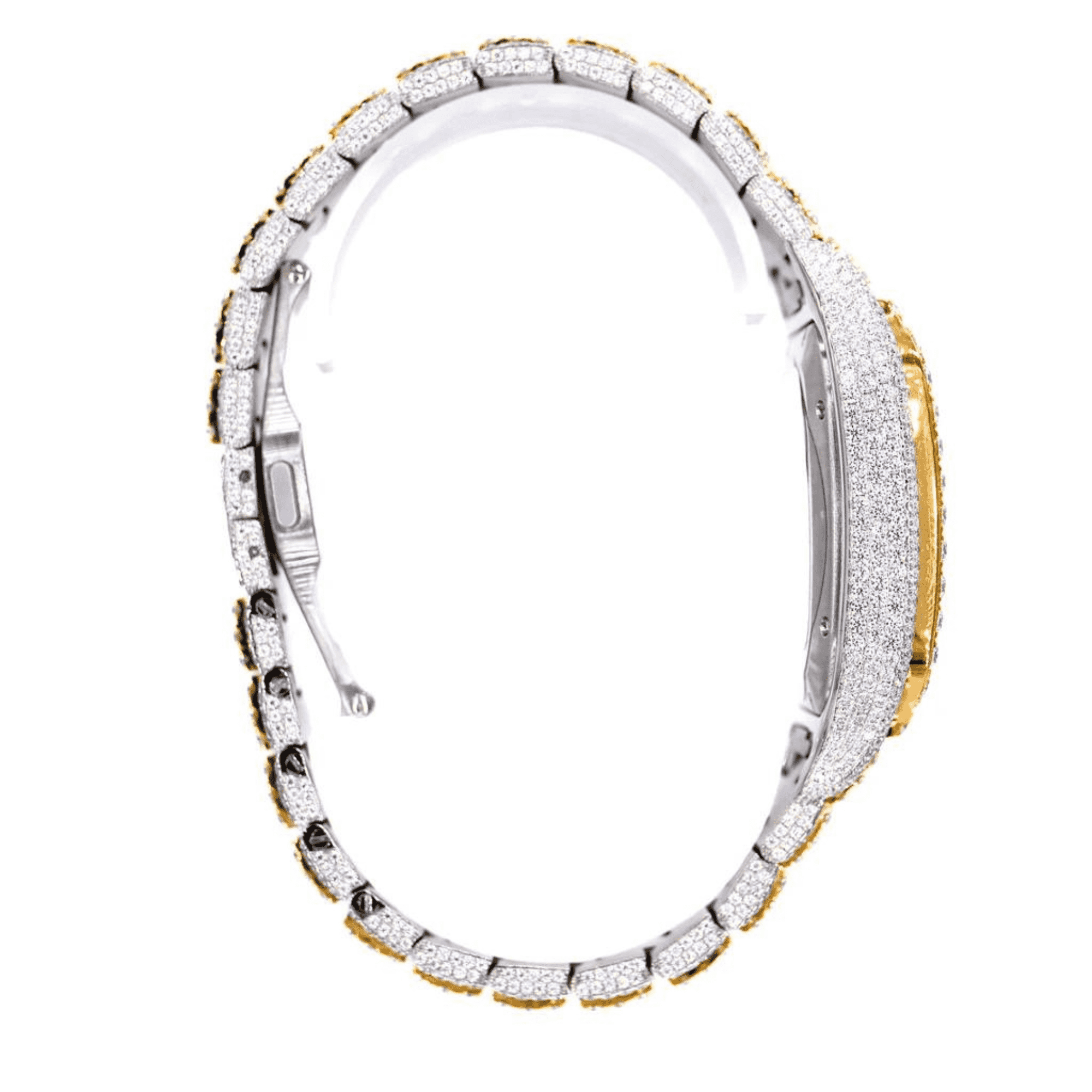 Fashionable Moissanite Watch Diamond Iced Out Automatic Movement For Men 3 Fashionable Moissanite Watch Diamond Iced Out Automatic Movement For Men - Image 3