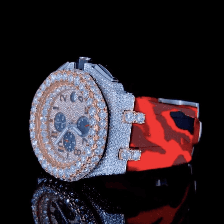 Ultra Luxe Bust Down Iced Out Watches, Moissanite Watches 3 Ultra Luxe Bust Down Iced Out Watches, Moissanite Watches - Image 3