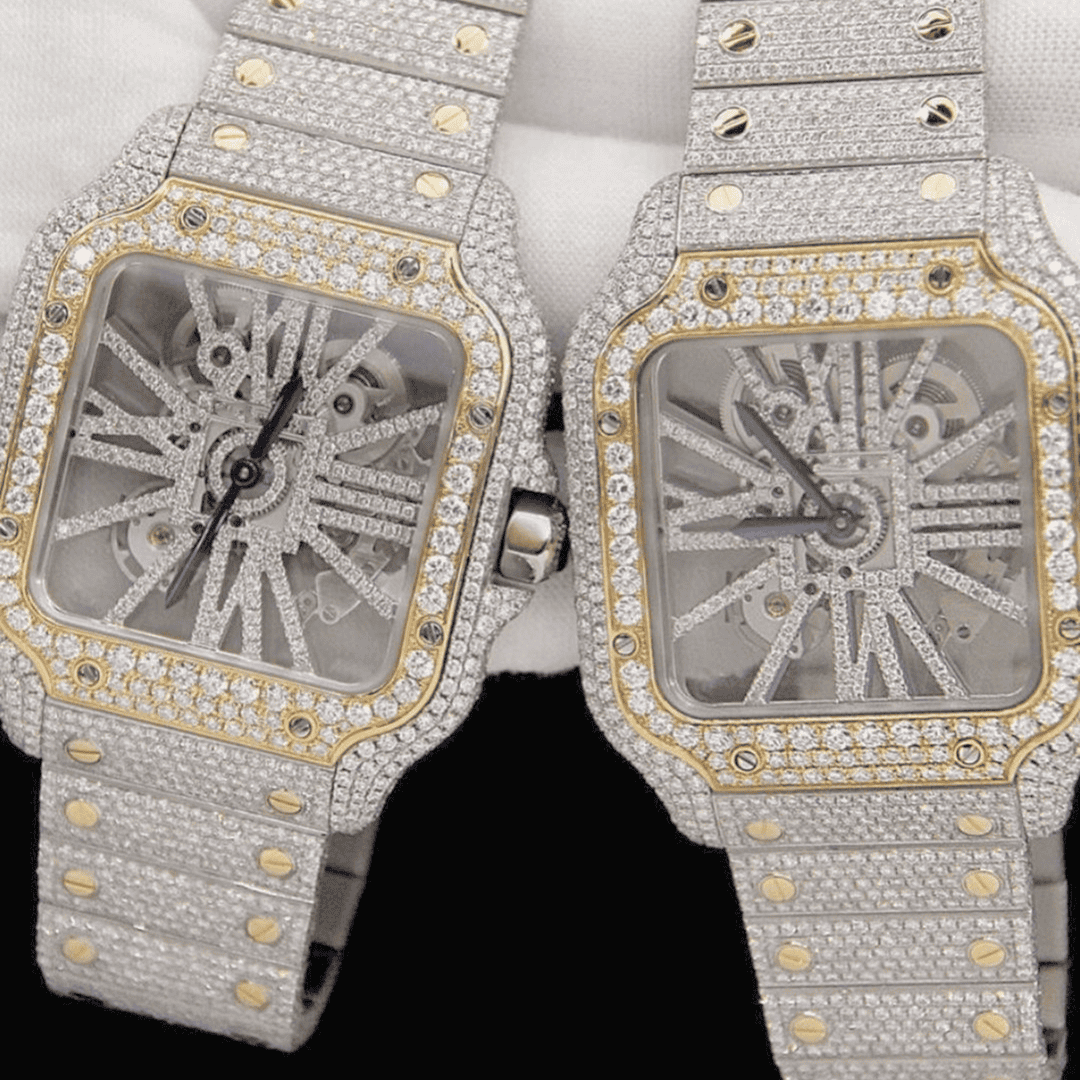 Classic Moissanite Diamond Watch for Men and Women 2 Classic Moissanite Diamond Watch for Men and Women - Image 2