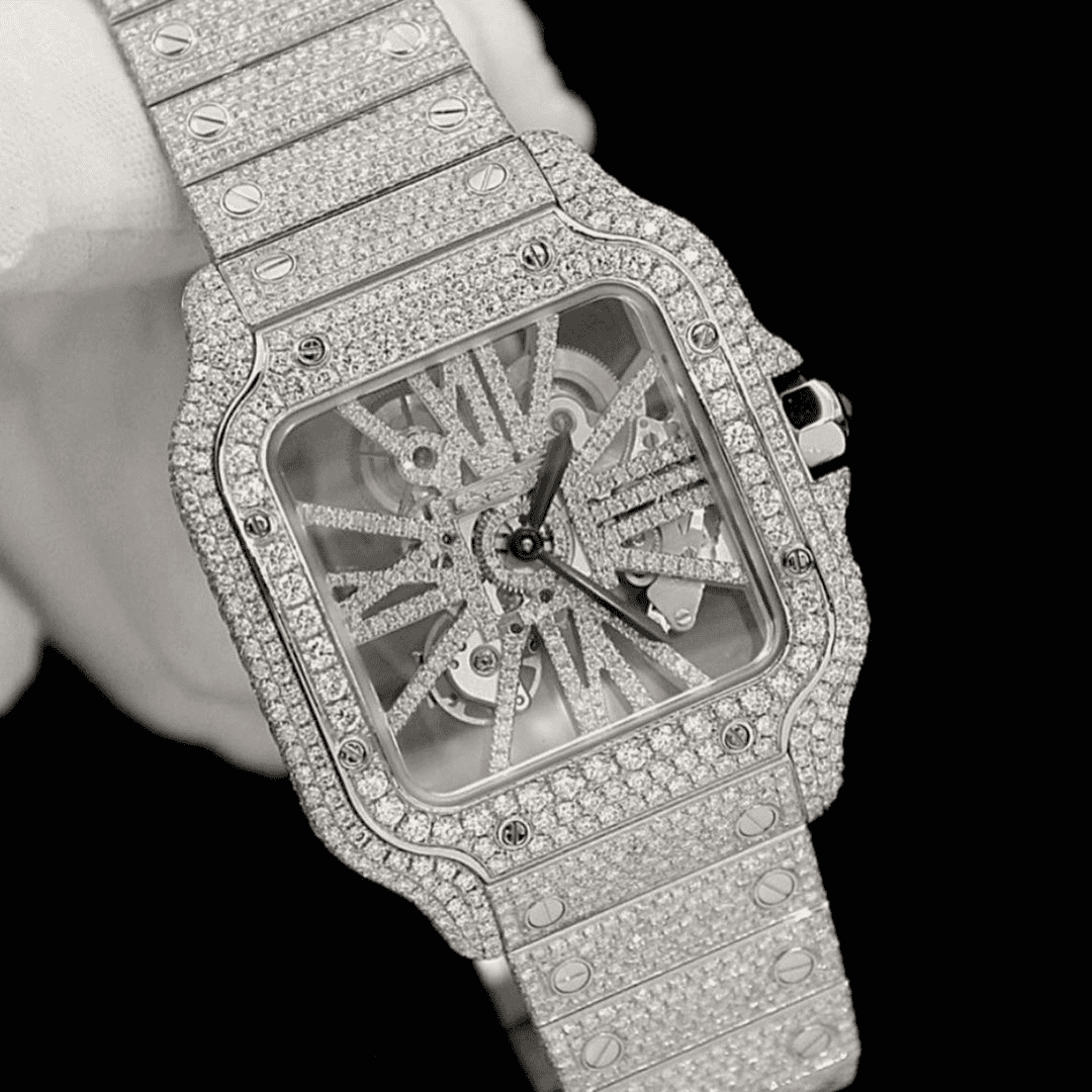 Classic Moissanite Diamond Watch for Men and Women 1 Classic Moissanite Diamond Watch for Men and Women