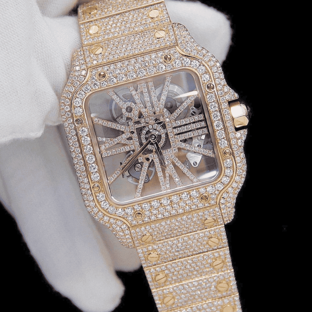 Classic Moissanite Diamond Watch for Men and Women 4 Classic Moissanite Diamond Watch for Men and Women - Image 4
