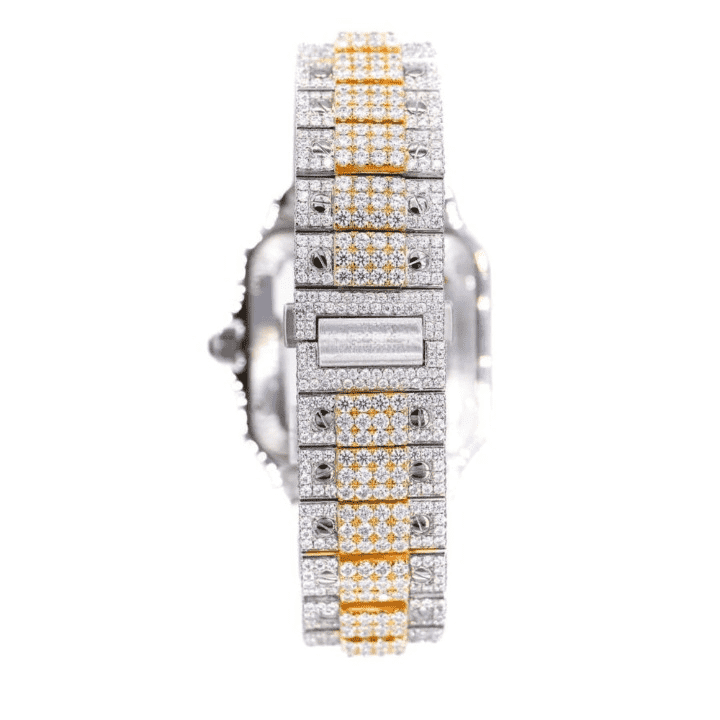 Fashionable Moissanite Watch Diamond Iced Out Automatic Movement For Men 2 Fashionable Moissanite Watch Diamond Iced Out Automatic Movement For Men - Image 2