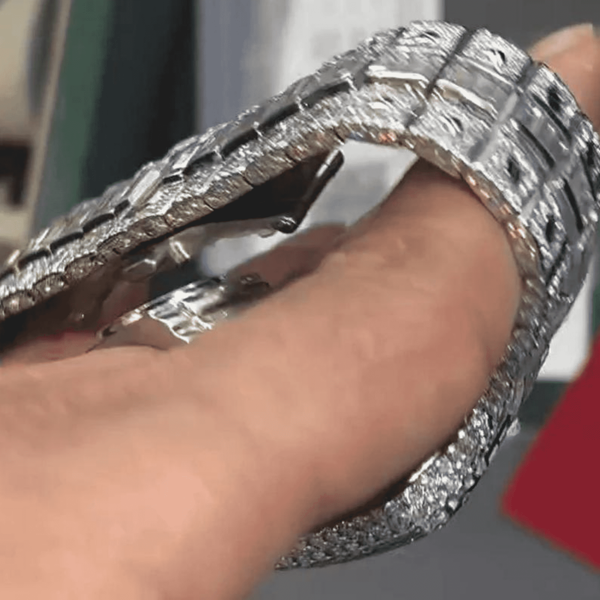 Moissanite Diamond Watch In Unique Style Fully Iced Out Watch 2 Moissanite Diamond Watch In Unique Style Fully Iced Out Watch - Image 2