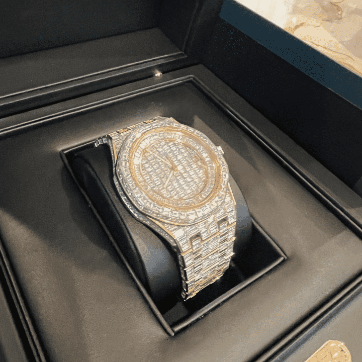 Fully Iced Moissanite Watches with Modern Build for Men & Women 3 Fully Iced Moissanite Watches with Modern Build for Men & Women - Image 3