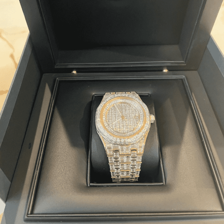 Fully Iced Moissanite Watches with Modern Build for Men & Women 2 Fully Iced Moissanite Watches with Modern Build for Men & Women - Image 2