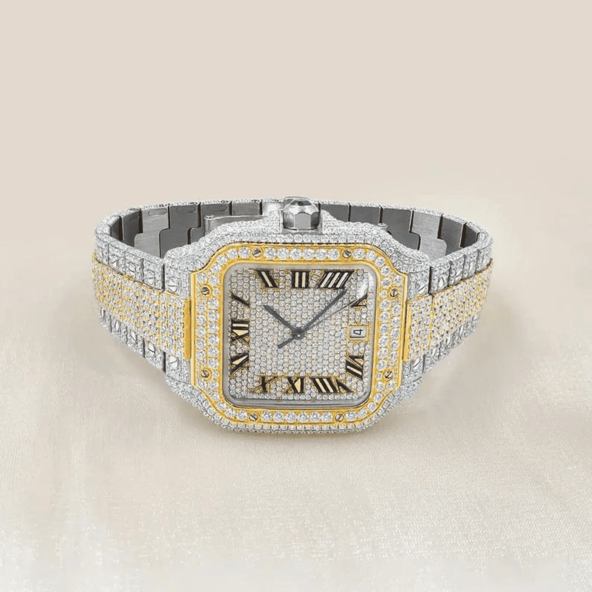 Moissanite Diamond Watch 2 Moissanite Watch Mens