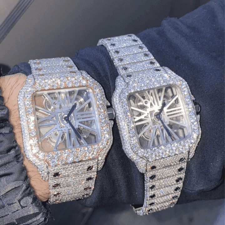 Premium Bust Down Iced Out Watches, Moissanite Watches 3 Premium Bust Down Iced Out Watches, Moissanite Watches - Image 3