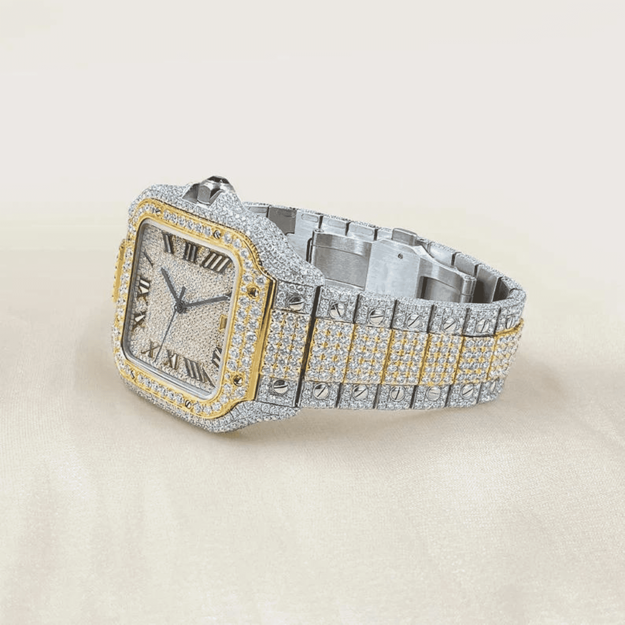 Moissanite Diamond Watch 3 Moissanite Watch Mens