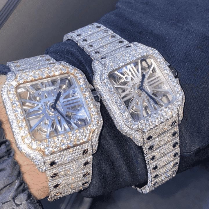 Premium Bust Down Iced Out Watches, Moissanite Watches 2 Premium Bust Down Iced Out Watches, Moissanite Watches - Image 2