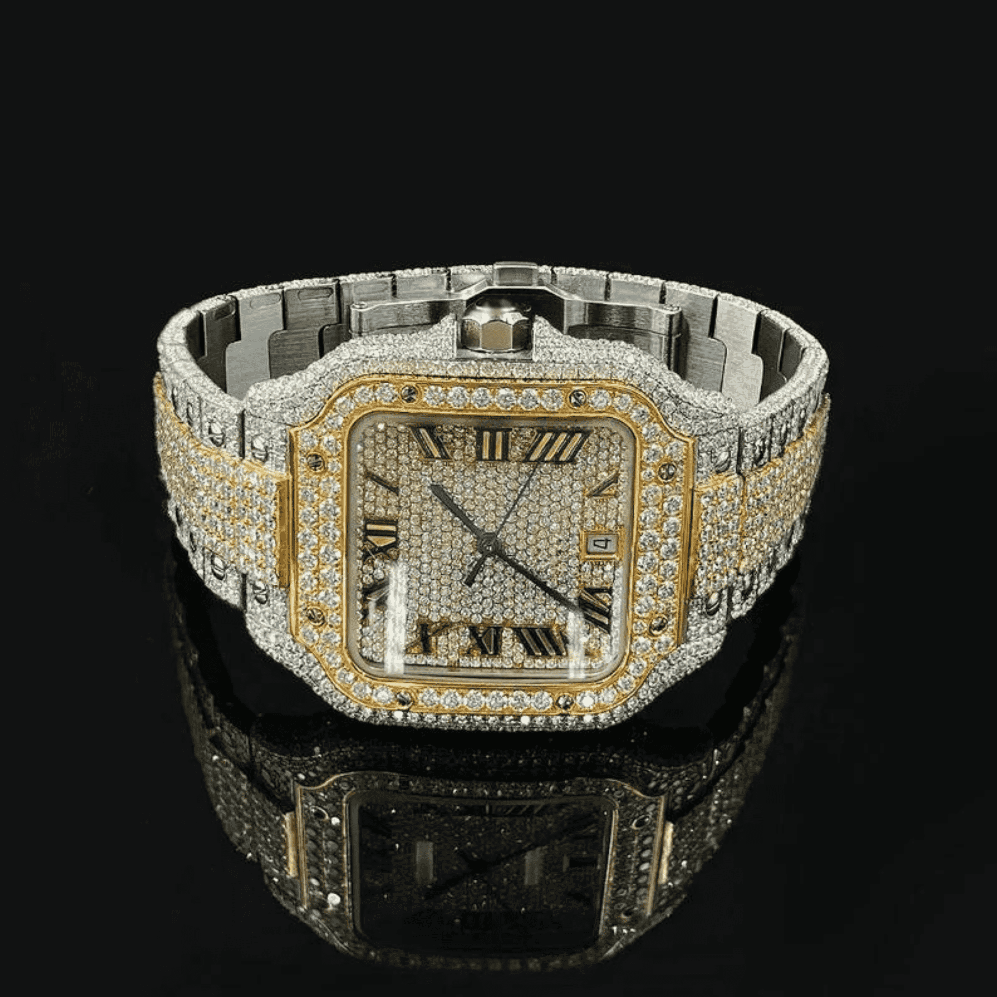 Moissanite Diamond Watch 4 Moissanite Watch Mens