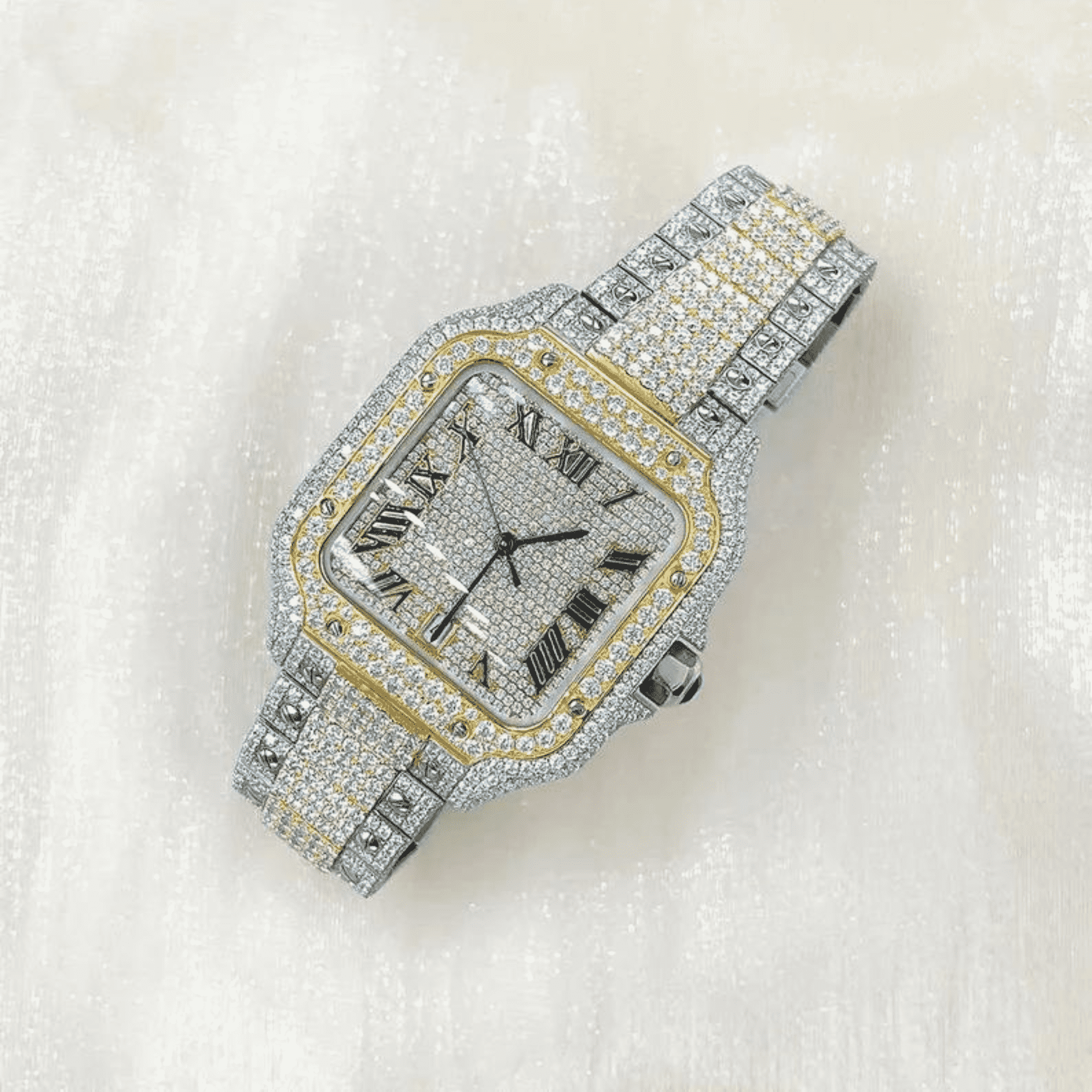 Moissanite Diamond Watch 5 Moissanite Watch Mens
