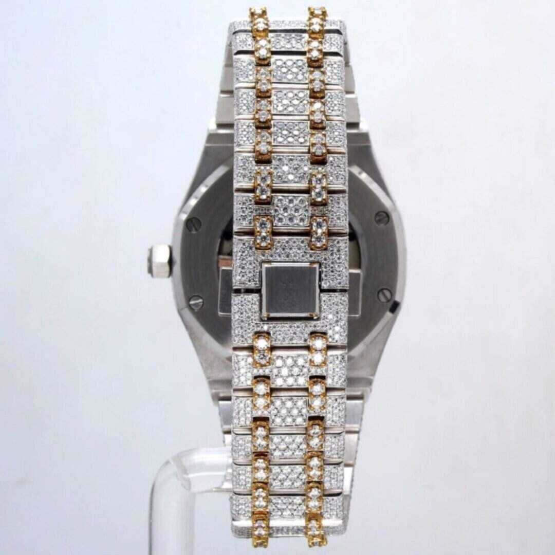 44MM Men’s White Gold Iced Out Watch | Luxury Shine 5 44MM Men’s White Gold Iced Out Watch | Luxury Shine - Image 5