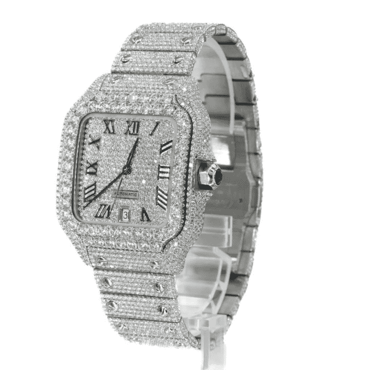 Grand Elite Bust Down Iced Out Watches, Moissanite Watches 1 Grand Elite Bust Down Iced Out Watches, Moissanite Watches