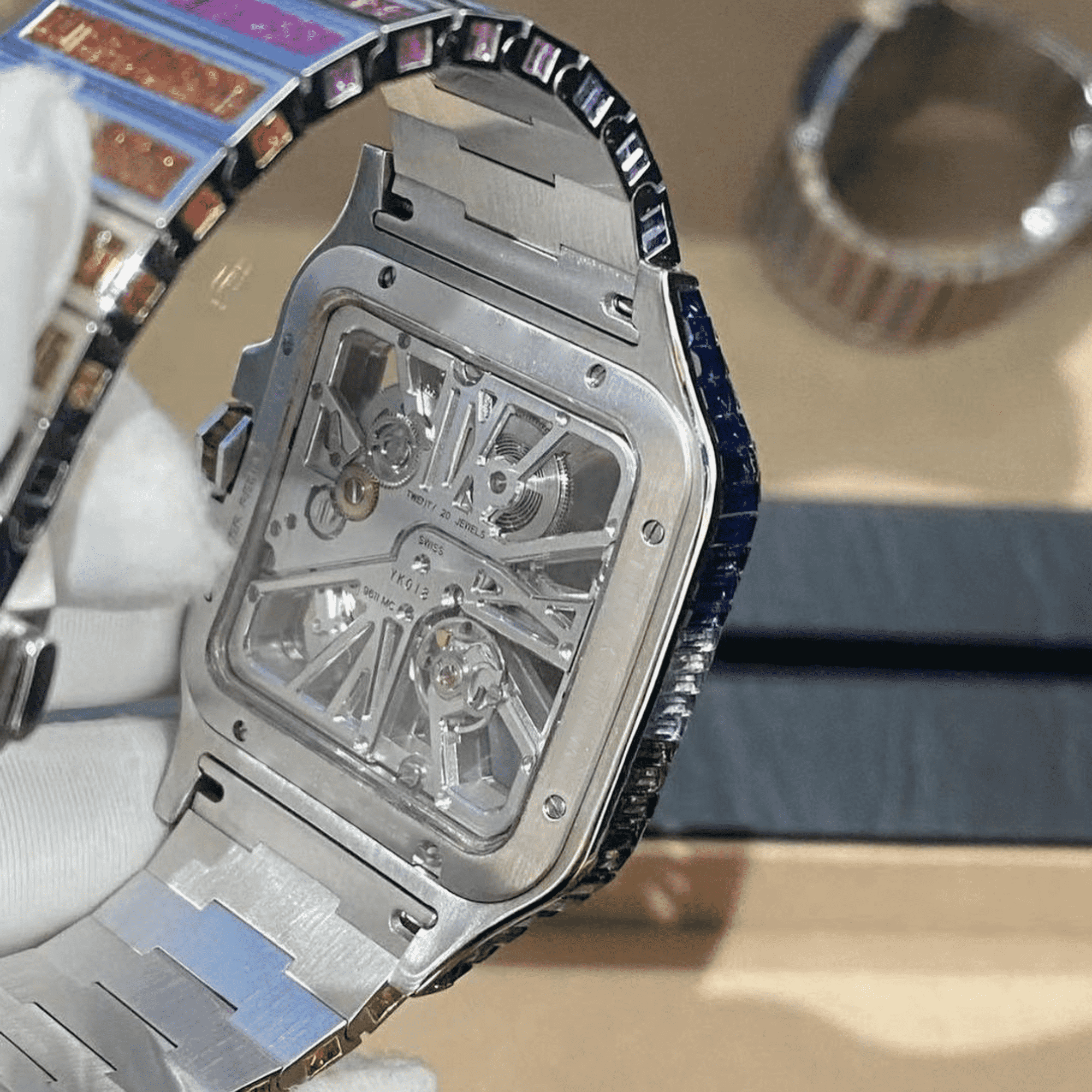 Premium Iced Out Moissanite Watch for Men’s Hip Hop Fashion 5 Premium Iced Out Moissanite Watch for Men’s Hip Hop Fashion - Image 5