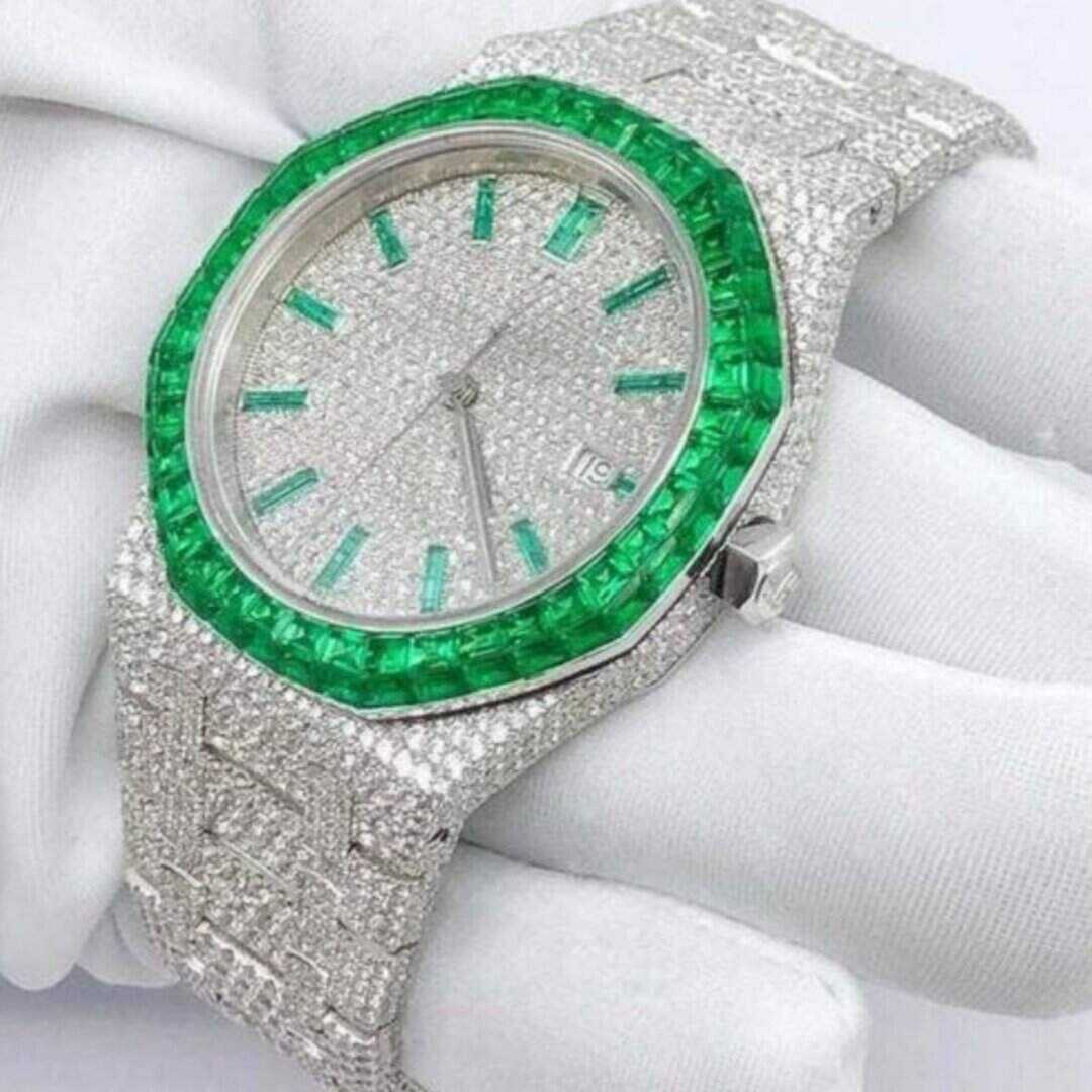 Moissanite Diamond Chronograph Watch for Daily Style 4 Moissanite Diamond Chronograph Watch for Daily Style - Image 4