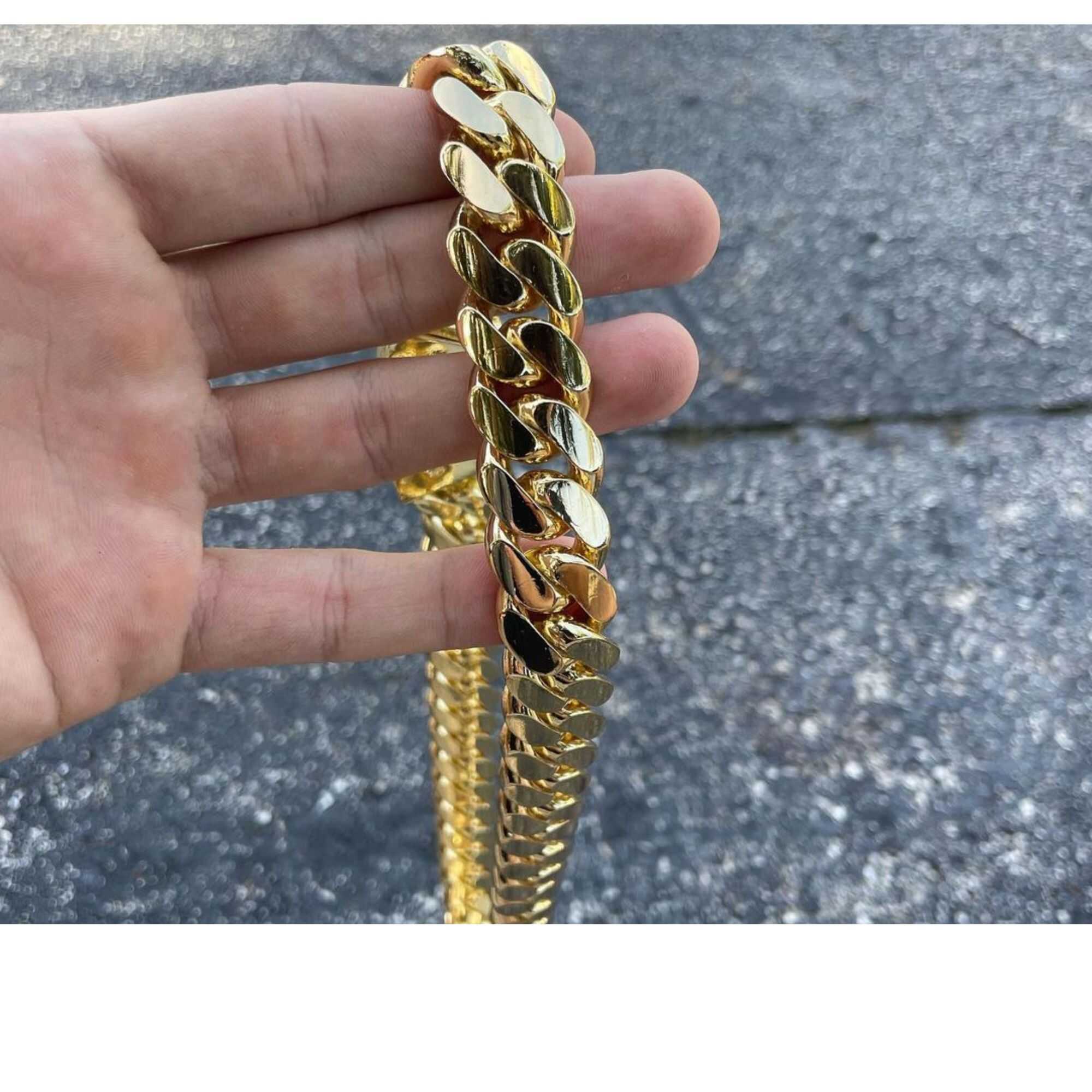 20mm Bold Iced Out Cuban Link Chain With Moissanite Fire for Men & Women 1 20 mm Cuban Link Chain for men