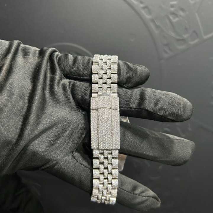 Luxury Moissanite Watches Fully Iced with Sleek Dial 2 Luxury Moissanite Watches Fully Iced with Sleek Dial - Image 2