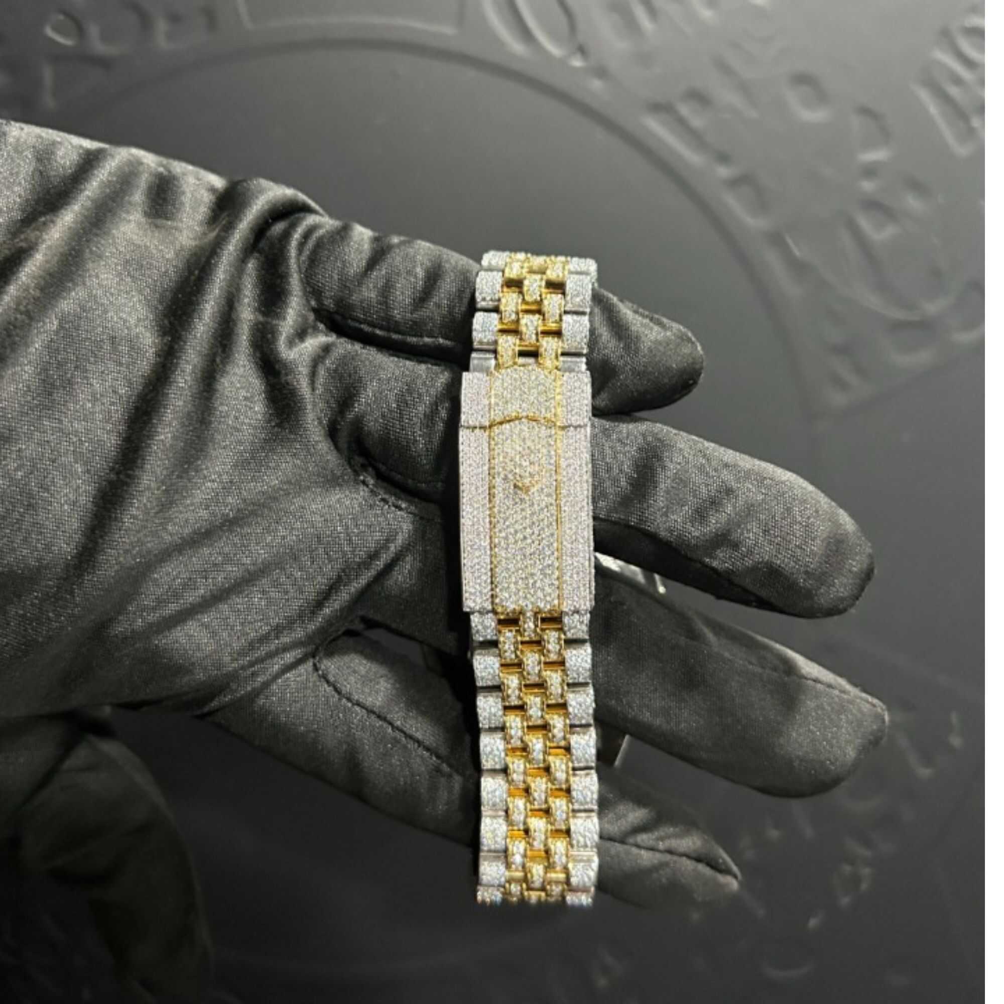 Moissanite Watches Fully Iced Out with Rose Gold Finish 2 Moissanite Watches Fully Iced Out with Rose Gold Finish - Image 2