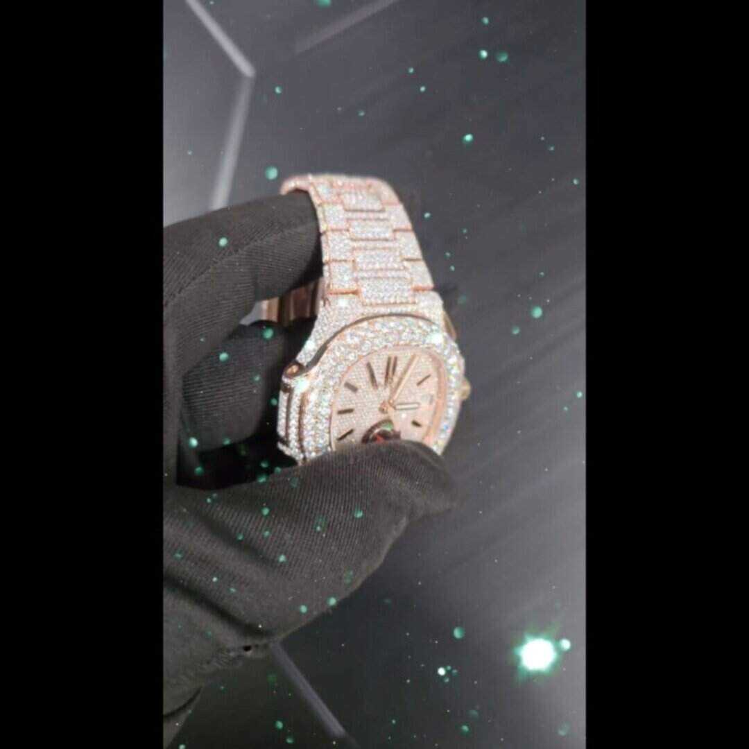 Ultimate Shine Iced Out Moissanite Watch for Men 5 Ultimate Shine Iced Out Moissanite Watch for Men - Image 5