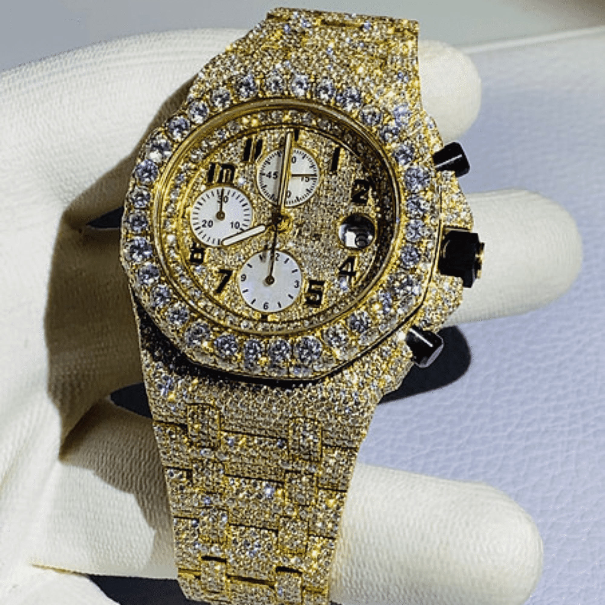 Stainless Steel VVS Moissanite Watch for Special Gift 3 Stainless Steel VVS Moissanite Watch for Special Gift - Image 3