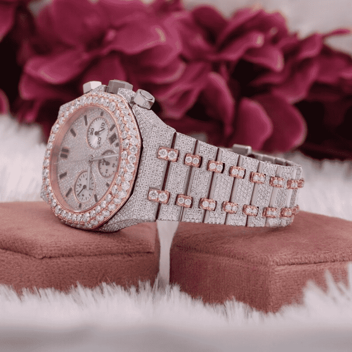 Luxury Moissanite Diamond Watch - Full Iced Out Watches 6 Luxury Moissanite Diamond Watch - Full Iced Out Watches - Image 6