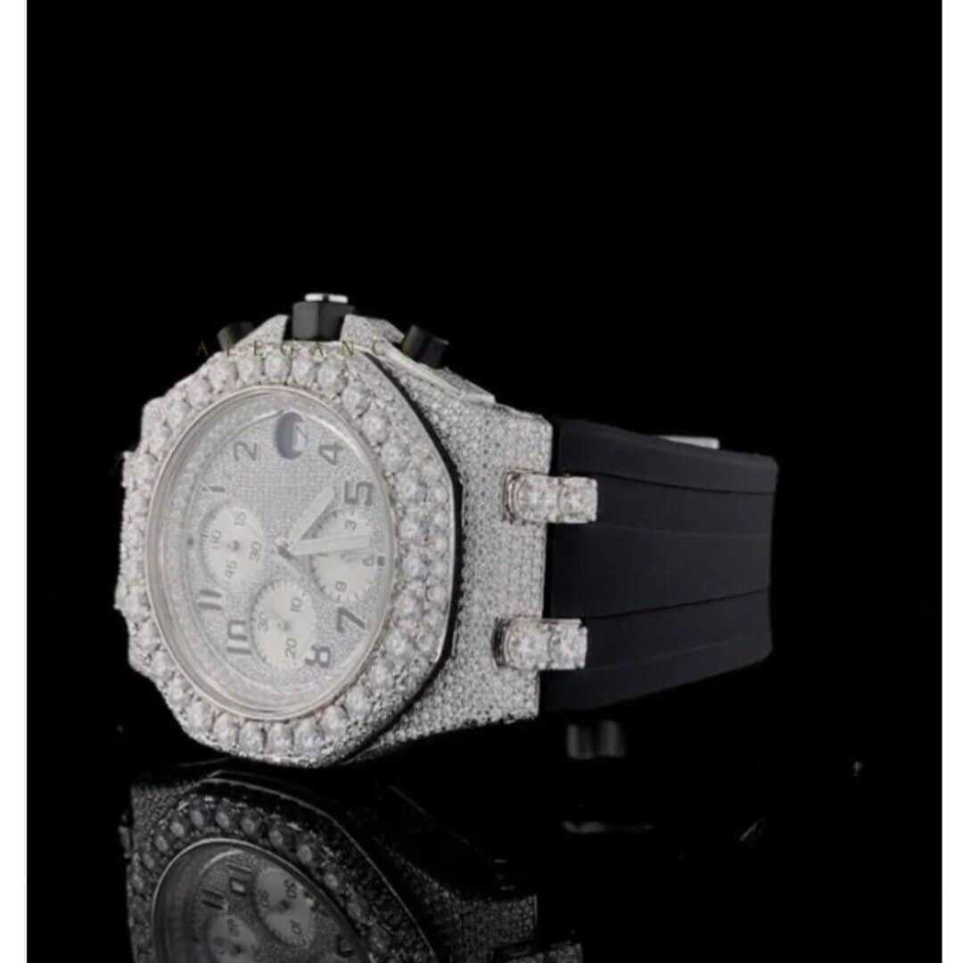 Moissanite Silicone Band Watch | Bold & Modern 5 Moissanite Silicone Band Watch | Bold & Modern - Image 5