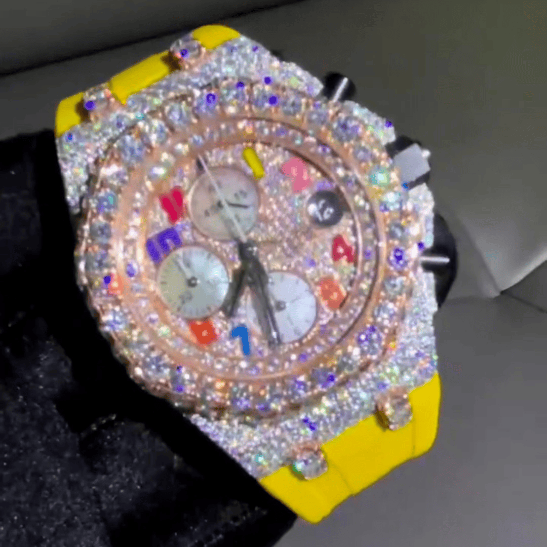 VVS Iced Out Moissanite Watch for Men and Women 2 VVS Iced Out Moissanite Watch for Men and Women - Image 2