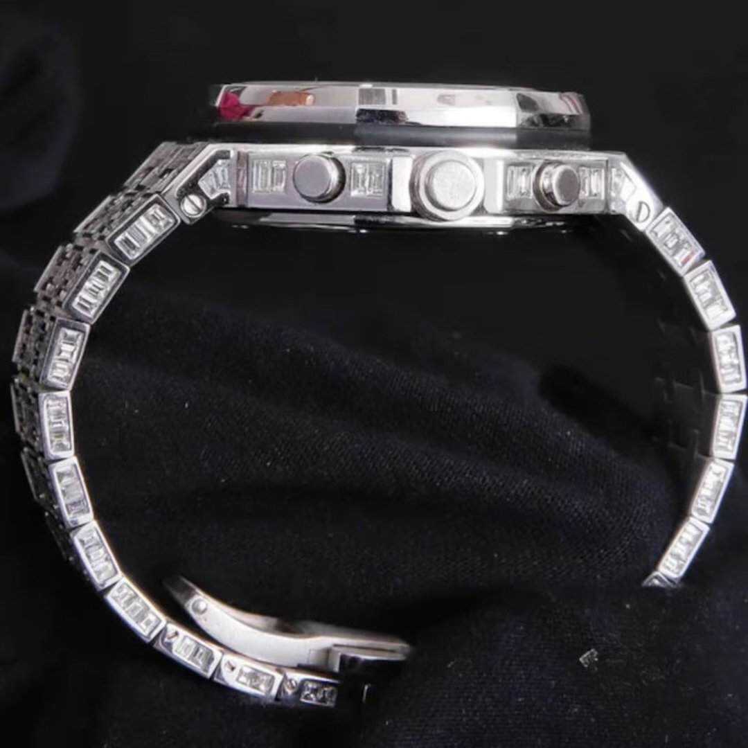 VVS Moissanite Statement Watch | Modern Luxury Design 8 VVS Moissanite Statement Watch | Modern Luxury Design - Image 8