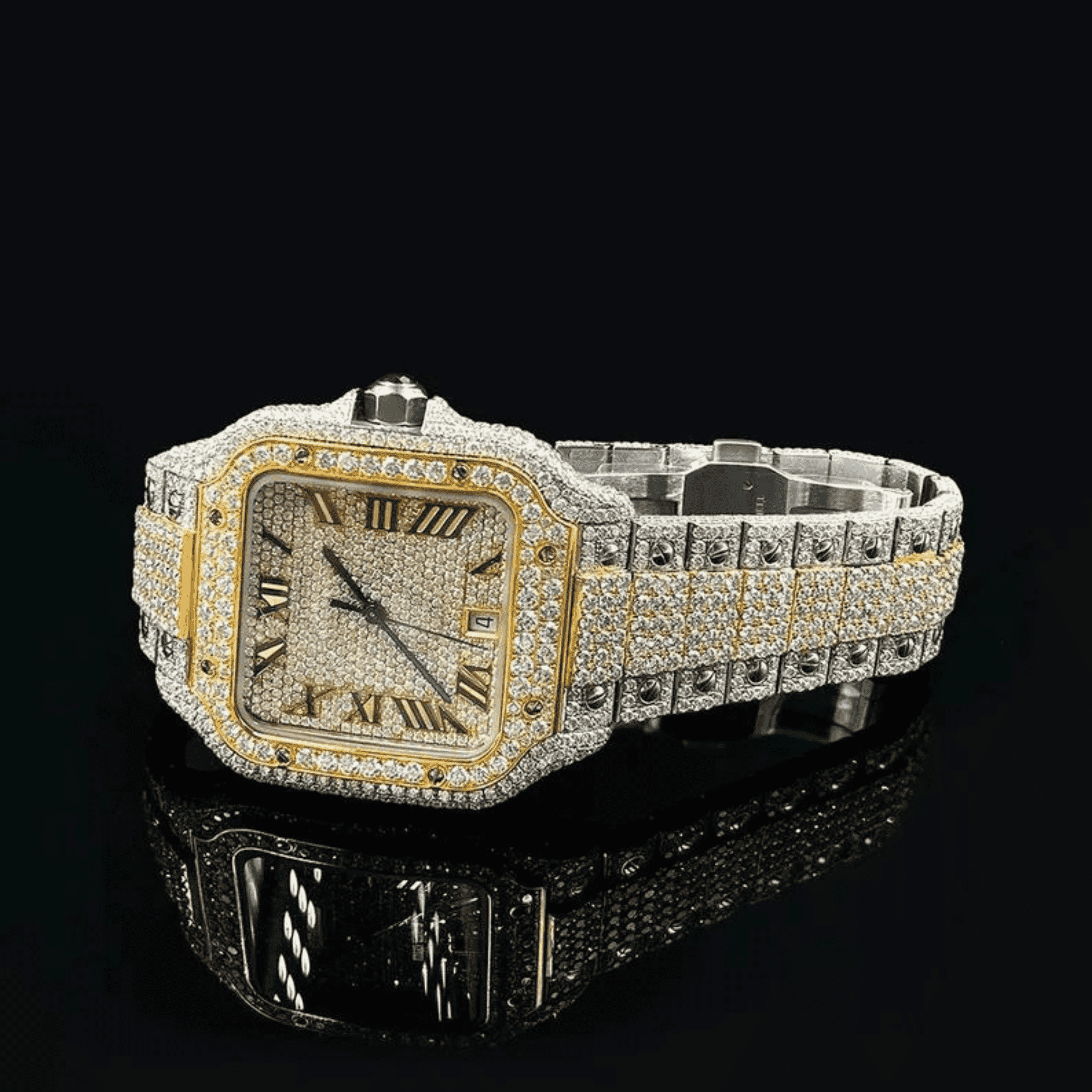 Moissanite Diamond Watch 6 Moissanite Watch Mens