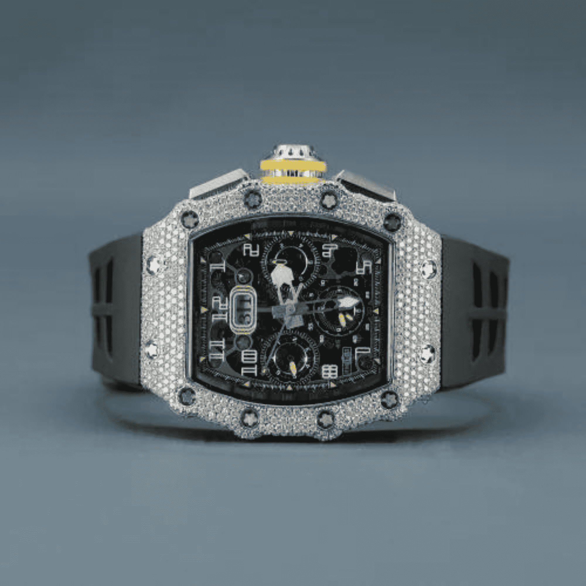 Classic Iced Moissanite Watches for Men & Women 1 Classic Iced Moissanite Watches for Men & Women