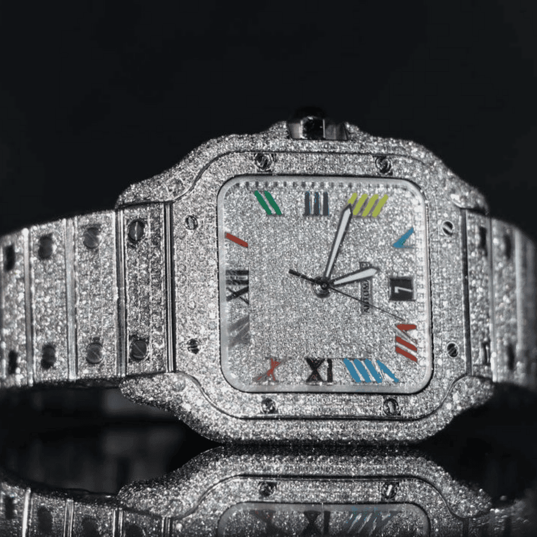 Exquisite Stainless Steel VVS Moissanite Watch 2 Exquisite Stainless Steel VVS Moissanite Watch - Image 2
