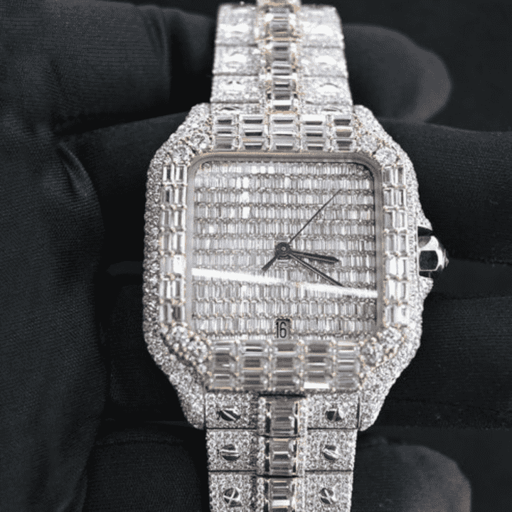 Premium Edition Bust Down Iced Out Watches, Moissanite Watches 3 Premium Edition Bust Down Iced Out Watches, Moissanite Watches - Image 3