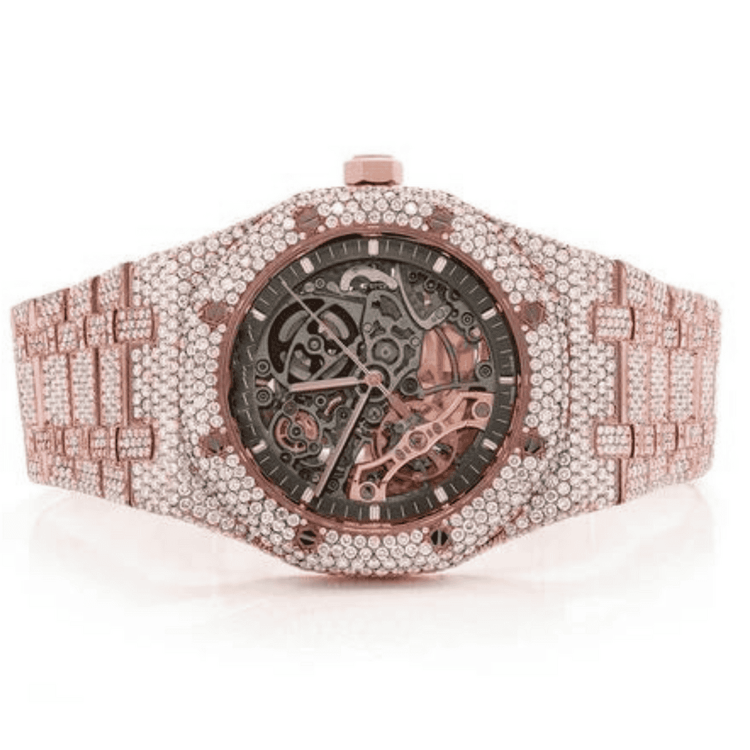 Luxury Bust Down Moissanite Watch 1 Luxury Bust Down Moissanite Watch