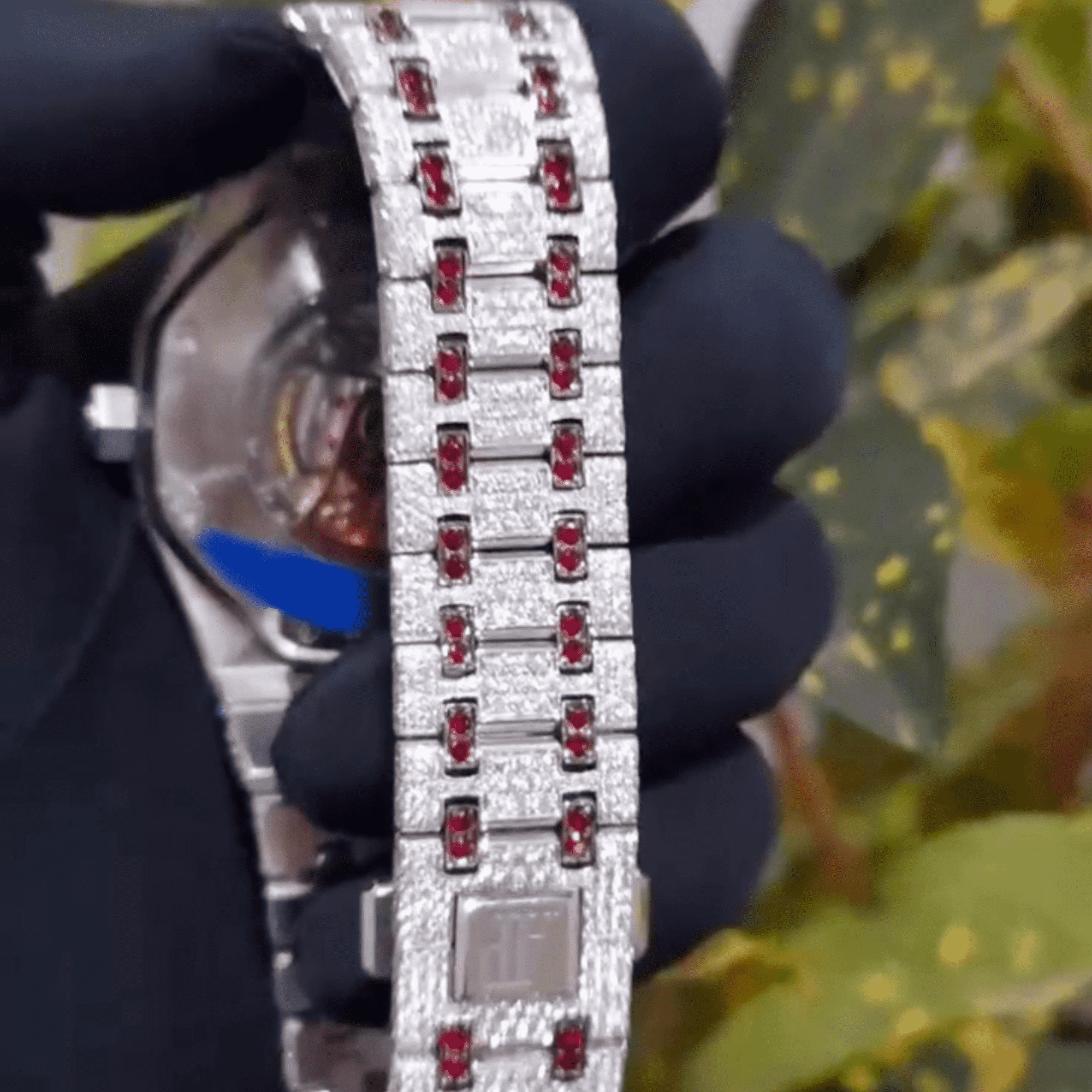 Iced Out Moissanite Diamond Watch (Classic Design) 2 Moissanite Watches