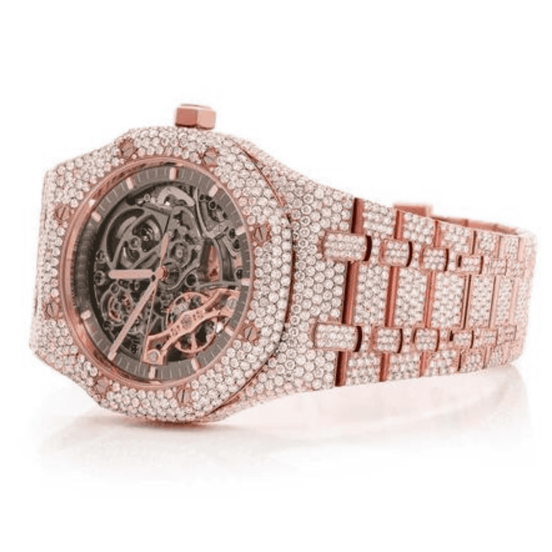 Luxury Bust Down Moissanite Watch 4 Luxury Bust Down Moissanite Watch - Image 4
