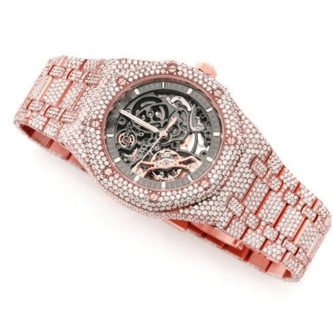 Luxury Bust Down Moissanite Watch 2 Luxury Bust Down Moissanite Watch - Image 2