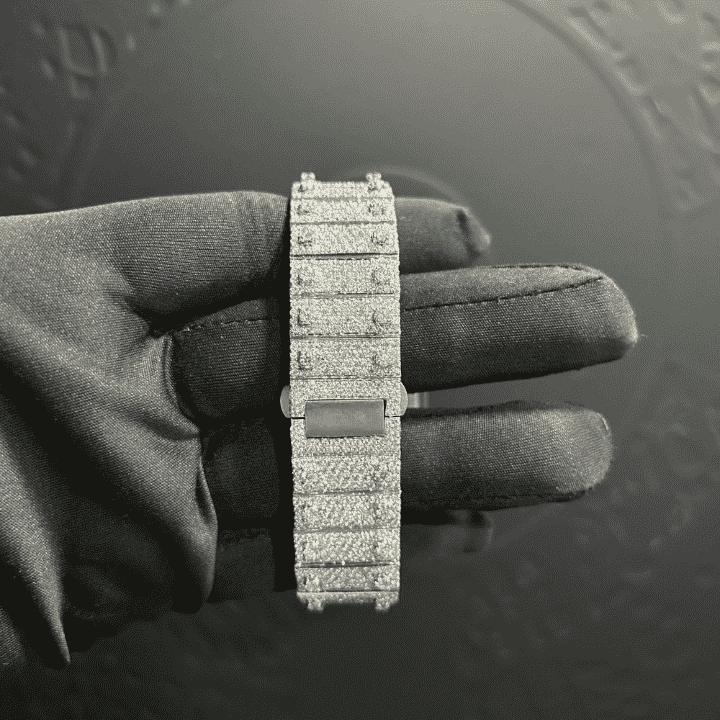 Iced Out Moissanite Watches with Modern Metal Band 2 Iced Out Moissanite Watches with Modern Metal Band - Image 2