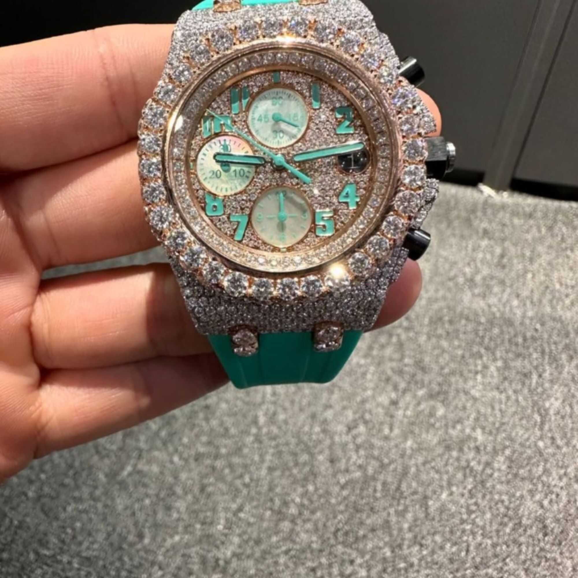 Premium Moissanite Watches Fully Iced Out for Men & Women 2 Premium Moissanite Watches Fully Iced Out for Men & Women - Image 2